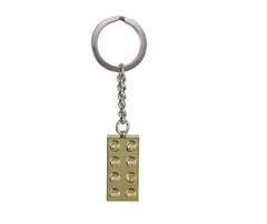 Lego 850808 Přívěsek na klíče se zlatou kostkou 2 x 4